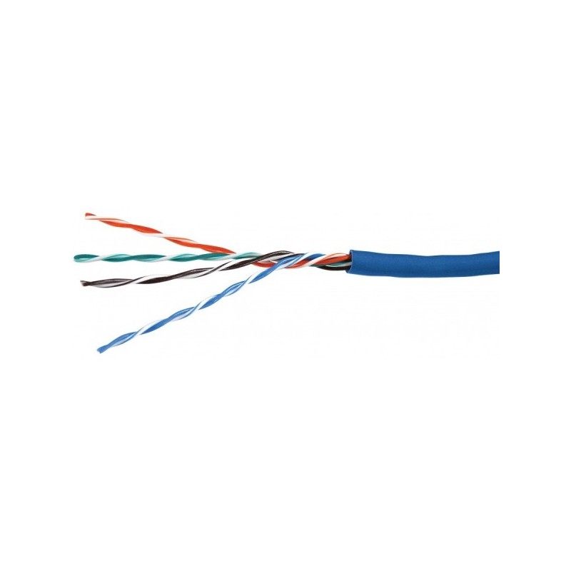 CABLE UTP CATEGORIA 6  4X2/23 AZUL  METRO