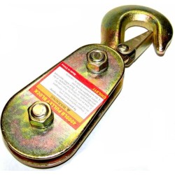 POLEA P/CUERDA C/GANCHO   1/4 4000LB          AJ