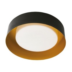 LAMPARA P/TECHO DECORATIVA E27 1 LUZ   NEGRO    100-240V URSA NO INCLUYE FOCO
