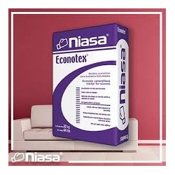 ESTUCO TEXTURIZADO FINO BLANCO ECONOTEX 20KG
