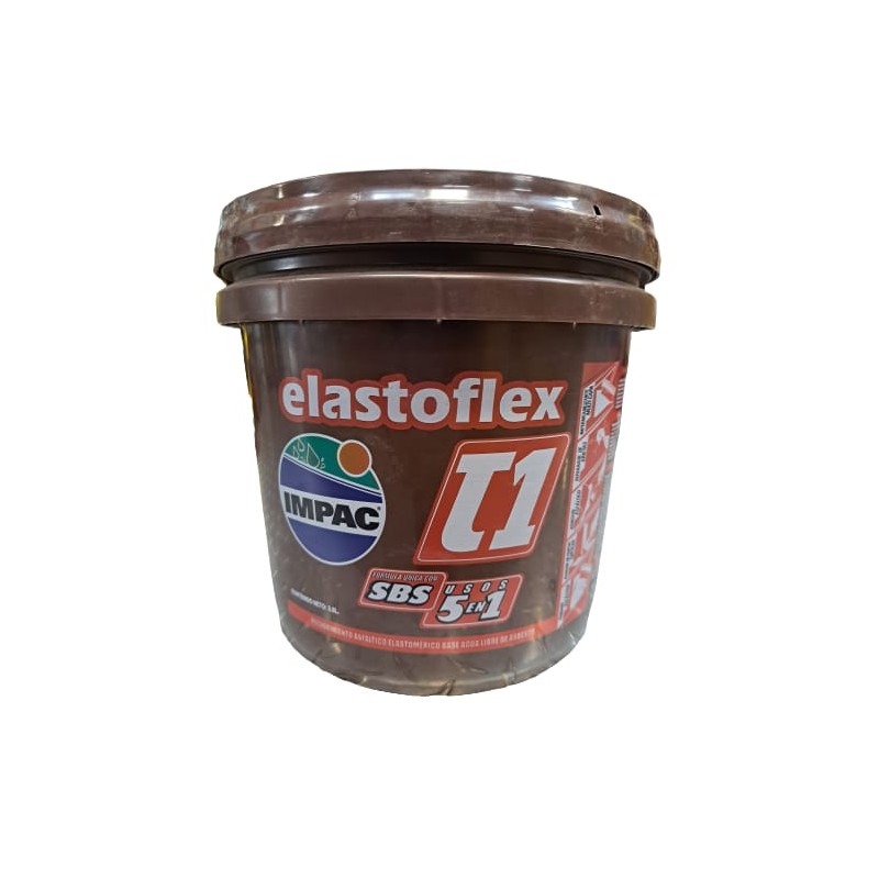 IMPER ASFALTICO ELASTOFLEX GALON CAFE IMPAC 3.8 LTS