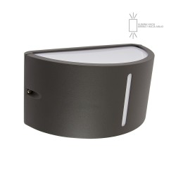 LAMPARA SUP P/MURO E27  DECORATIVA 100-240V    1 LUZ GRIS RAUCH NO INCLUYE FOCO