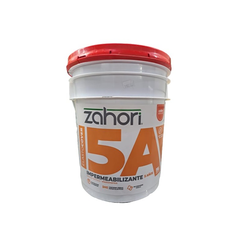 IMPER ELASTOMERICO 5 ANOS ROJO CUBETA ZAHORI