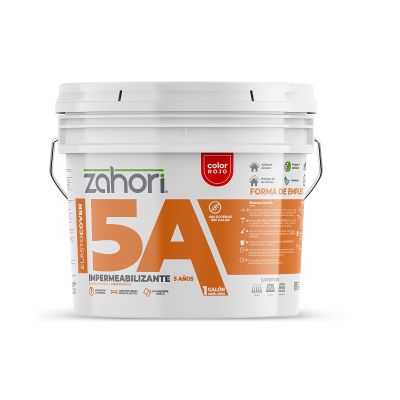 IMPER ELASTOMERICO 5 ANOS ROJO GALON ZAHORI