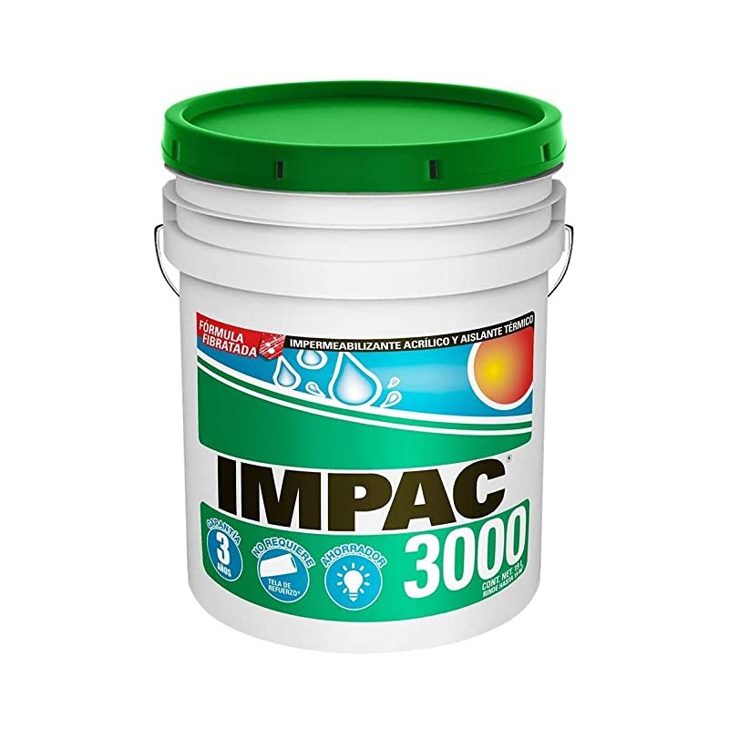 IMPER FIBRATADO 3000 BLANCO CUBETA 19LT IMPAC