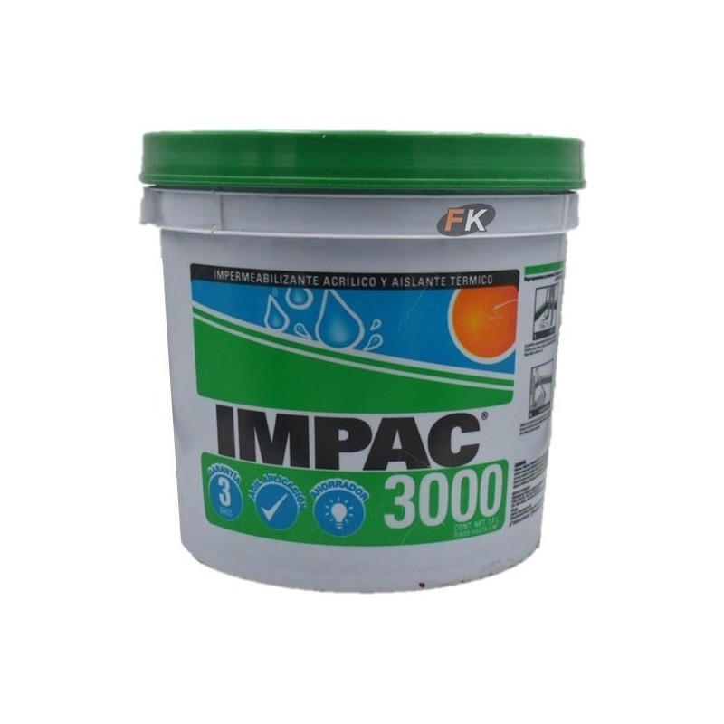 IMPER FIBRATADO 3000 BLANCO GALON 3.8L IMPAC