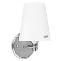 LAMPARA P/PARED DECORATIVA E27 1 LUZ   CRST    OPALINO GENZANO 100-240V NO INCLUYE FOCO
