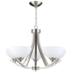 LAMPARA DECO TIPO CANDIL OPALINA 5 LUCES CALI NO INCLUYE FOCO