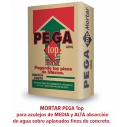 MORTAR PEGA TOP GRIS SACO 20KG NIASA