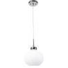 LAMPARA DECORATIVA COLGANTE E26 1 LUZ   CROMO    100-240V OPALINO LUXOR NO INCLUYE FOCO