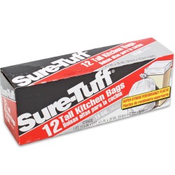 BOLSA P/BASURA 13GAL 12PZ  SURE-TUFF