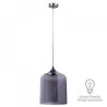 LAMPARA DECORATIVA COLGANTE E26 1 LUZ   HUMO    100-240V CRISTAL APODIS NO INCLUYE FOCO