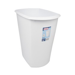BOTE P/BASURA  5.5 GAL S/TAPA PLASTICO BLANCO