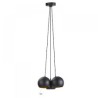 LAMPARA DECORATIVA COLGANTE E27 3 LUCES NEGRO    100-240V MATE AGORA III NO INCLUYE FOCO