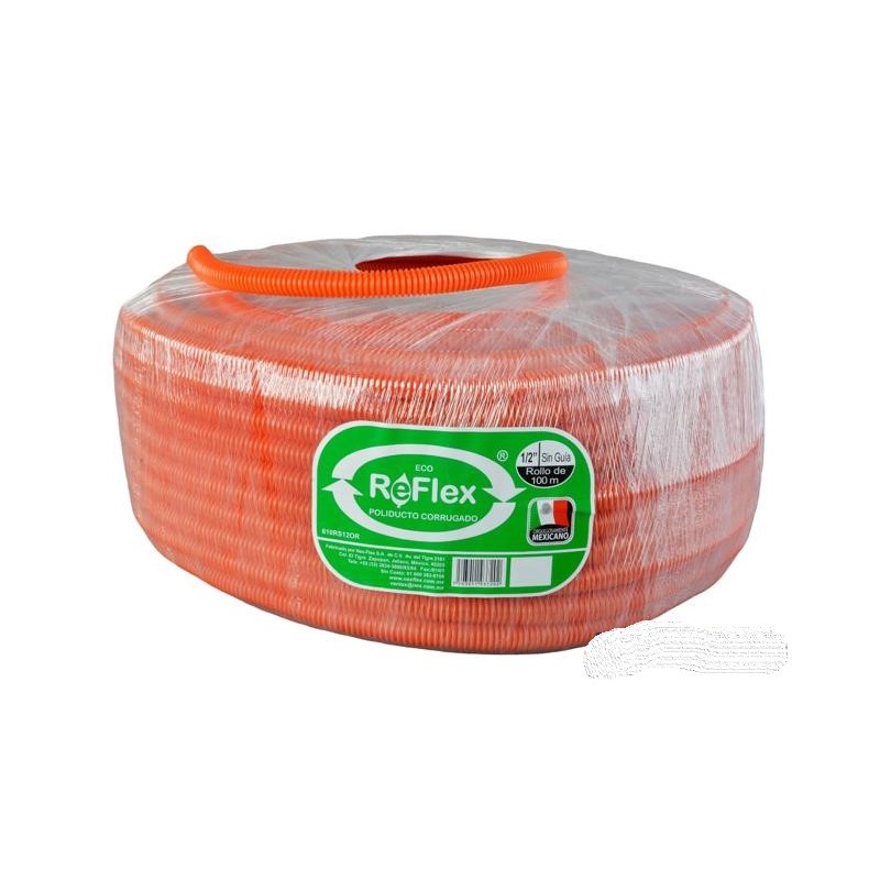 TUBO POLIDUCTO SIN GUIA 1/2 X 100M ECOREFLEX