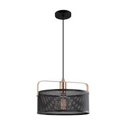 LAMPARA DECORATIVA COLGANTE E26 1 LUZ NEGRO COBRE DIRIGIBLE NO INCLUYE FOCO