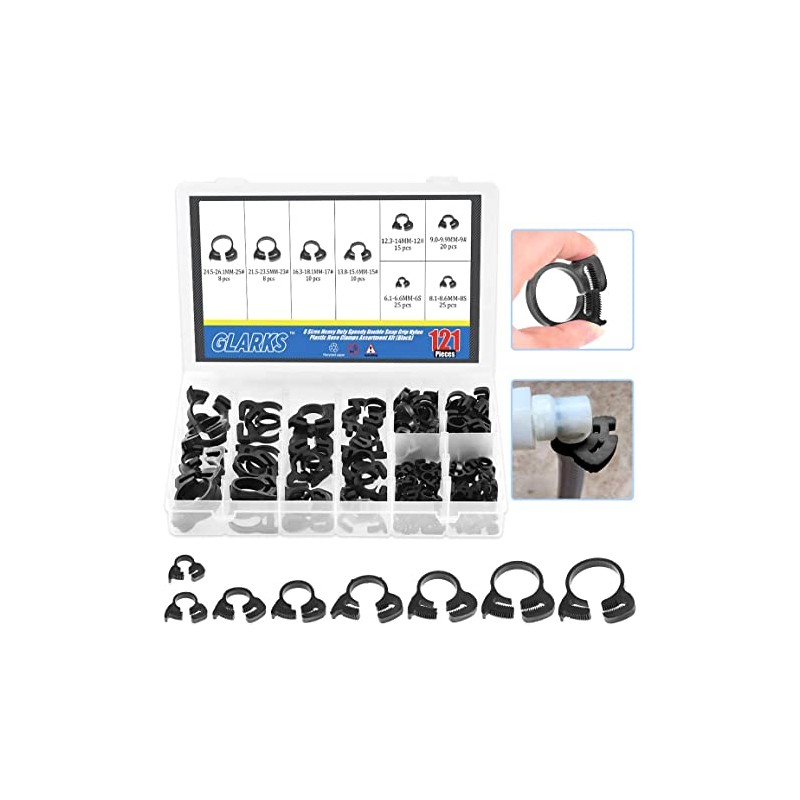 ABRAZADERA DE PLASTICO PARA CABLE CON 120 VARIAS MEDIDAS