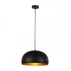 LAMPARA DECORATIVA COLGANTE E26 1 LUZ   NEGRO    MATE 100-240V NO INCLUYE FOCO