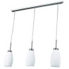 LAMPARA DECORATIVA COLGANTE E26 3 LUCES CROMO   100-240V OPALINO MARUK II1 NO INCLUYE FOCOS