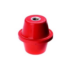 AISLADOR EPOXICO 3/8 2300V TIPO MANZANA 2 CON INSERTO DE LATON