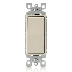 APAGADOR DECORA 3 VIAS 15A 120/277V ALMENDRA