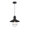 LAMPARA DECORATIVA COLGANTE E27 1 LUZ NEGRO 125V NO INCLUYE FOCO