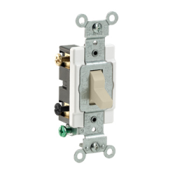 APAGADOR DOBLE POLO 15A 277V MARFIL