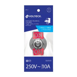 APAGADOR PALANCA 10A 250V  3 TORNILLOS