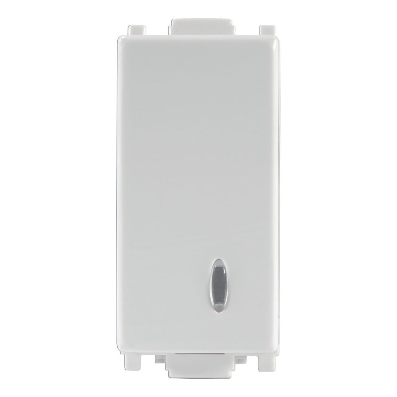 APAGADOR SENCILLO 10A 127V CON LUZ PILOTO GRIS