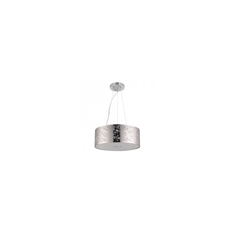 LAMPARA DECORATIVA COLGANTE E27 3 LUCES ACERO 125V INOXIDABLE NO INCLUYE FOCOS