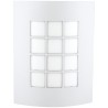 LAMPARA SUP P/MURO E27  DECORATIVA 100-240V    1 LUZ BLANCO TURIN I NO INCLUYE FOCO