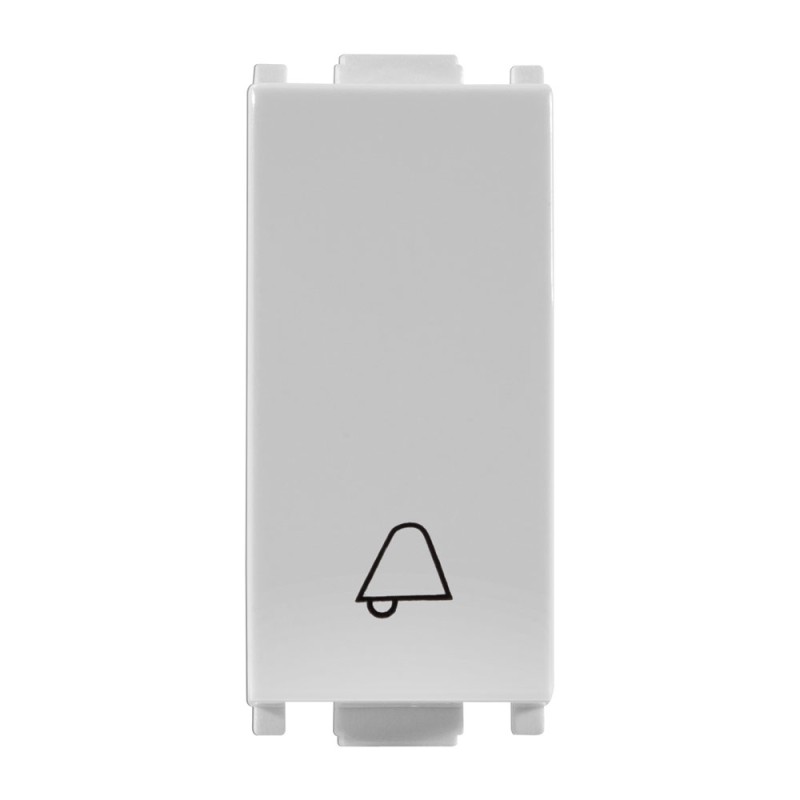 BOTON PULSADOR PARA TIMBRE CAMPANA 10A 127V GRIS