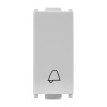 BOTON PULSADOR PARA TIMBRE CAMPANA 10A 127V GRIS