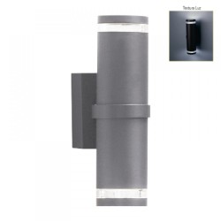 LAMPARA SUP P/MURO E27  DECORATIVA 100-240V    2 LUCES NEGRO TOLEDO I NO INCLUYE FOCO