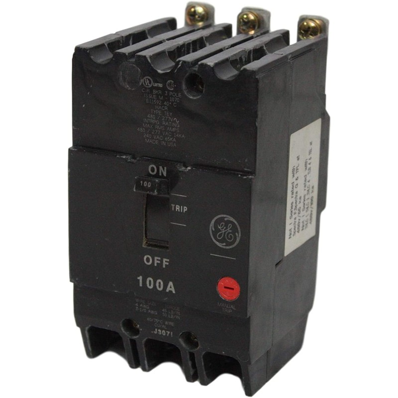 BREAKER TEY 3 X 100A     480V GE