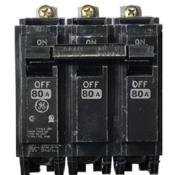 BREAKER THQB 3 X  80A 120/240V GE