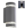 LAMPARA SUP P/MURO GU10 DECORATIVA 100-240V    2 LUCES ALUMINIO TOLEDO NO INCLUYE FOCO