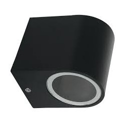 LAMPARA SUPERFICIE PARA MURO GU10 DECORATIVA 90-260V NEGRO NO INCLUYE FOCO ARTLITE