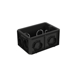 CAJA 2 X 4 KO 3/4 1/2 NEGRA POLIFLEX