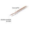 CABLE P/BOCINA DUPLEX 2 X 16 TRANSP  1M    POLARIZADO VOLTECK