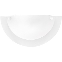 LAMPARA P/PARED DECORATIVA E27 1 LUZ   BLANCO    OPALINO 100-240V FORIO I NO INCLUYE FOCO