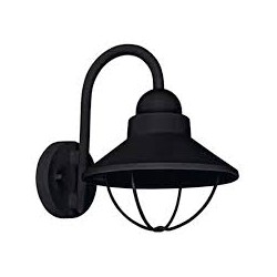 LAMPARA P/PARED DECORATIVA E27 1 LUZ   NEGRO    100-240V ARA NO INCLUYE FOCO