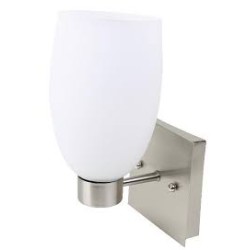LAMPARA P/PARED DECORATIVA E27 1 LUZ   SATIN    GENOVA 100-240V NO INCLUYE FOCO