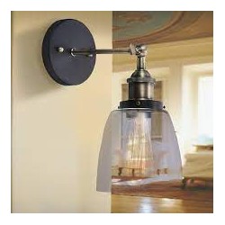 LAMPARA P/PARED DECORATIVA E27 1 LUZ   CRST    MAIA I 100-240V NO INCLUYE FOCO