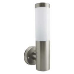 LAMPARA SUPERFICIE PARA MURO E26 DECORATIVA 90-260V POLICARBONATO-ACERO INOXIDABLE NO INCLUYE FOCO ARTLITE
