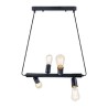 LAMPARA DECORATIVA COLGANTE E27 4 LUCES NEGRO    100-240V KANG NO INCLUYE FOCOS