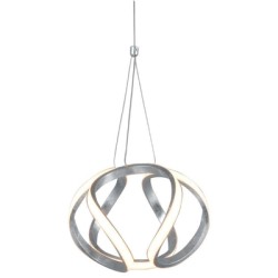 LAMPARA DECORATIVA COLGANTE LED 30W PLATA PITA