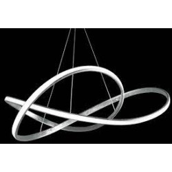 LAMPARA DECORATIVA COLGANTE LED 55W PLATA INFINITY