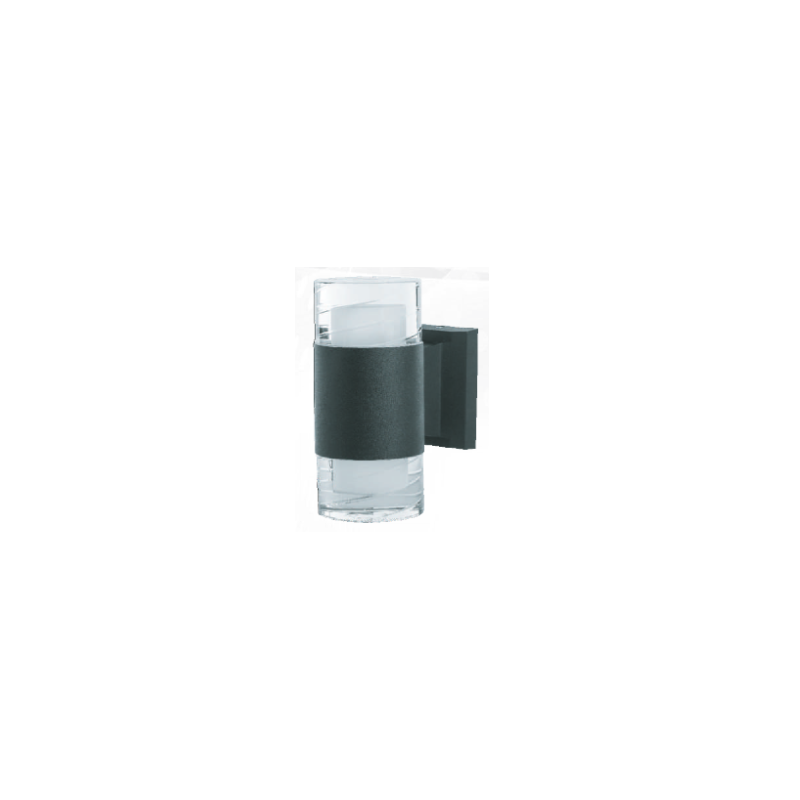 LAMPARA PARA PARED LED 10 W 900L 30K 85-265V NEGRO JACH
