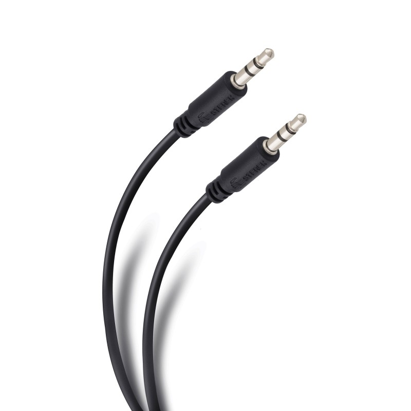 CABLE DE AUDIO PLUG-PLUG 3.5MM 1.8 M STEREN NEGRO